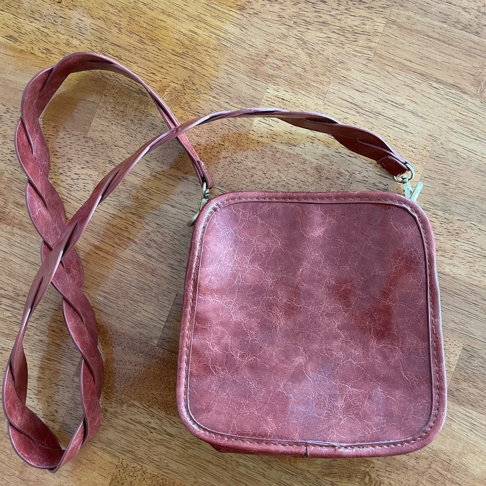 Brown Faux Leather Bag